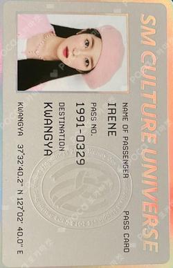 Smcu Express@Kwangya Passport Set IRENE photocard image