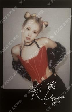 BORN PINK KTOWN4U LUCKY DRAW ROSE photocard image