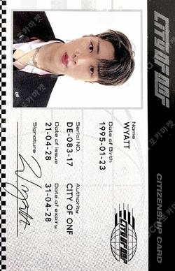 CITY OF ONF WYATT photocard image