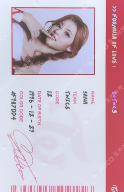 Formula of Love: O＋T=＜3 SCIENTIST ID CARD
