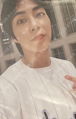 EXIST EVERLINE POP-UP STORE BASEBALL UNIFORM XIUMIN photocard image