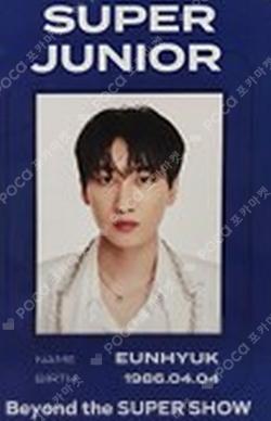 Beyond LIVE - SUPER JUNIOR : Beyond the SUPER SHOW' ID CARD DECO STICKER SET EUNHYUK photocard image