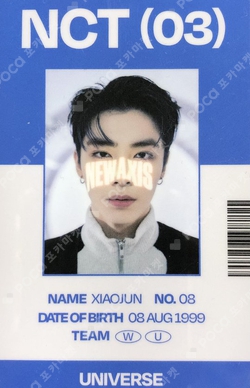 Pocamarket, NCT XIAOJUN Universe ID CARD + PHOTO CARD SET K-pop