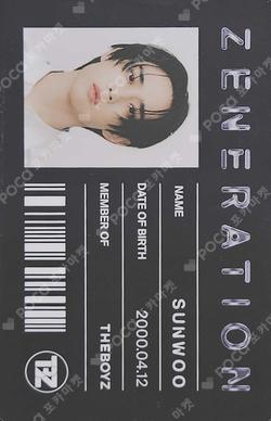 THE BOYZ 2ND WORLD TOUR : ZENERATION - ENCORE ID CARD HOLDER & NAME TAG SET SUNWOO photocard image