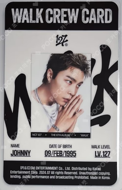 WALK Poster Ver. JOHNNY photocard image
