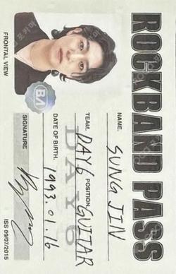 Band Aid ROCK BAND VER. SUNGJIN photocard image