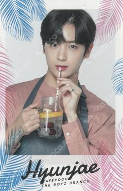 CAFÉ POCHA -THE BOYZ BRANCH- RANDOM POLAROID PHOTOCARD HYUNJAE photocard image