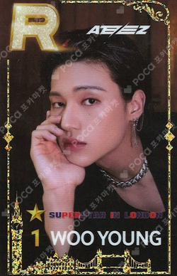 Pocamarket, ATEEZ WOOYOUNG SUPERSTAR in LONDON K-pop Photocard