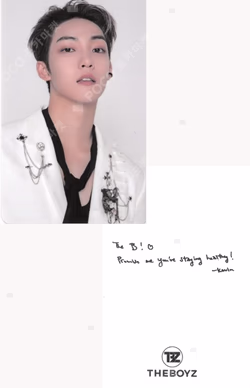 THE BOYZ WORLD TOUR : THE B-ZONE IN SEOUL ENCORE MESSAGE PHOTOCARD KIOSK MESSAGE B VER.