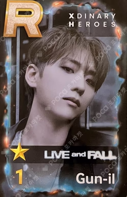 LIVE and FALL SuperStarJYPNATION Gun-il photocard image