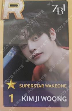 SUPERSTAR WAKEONE ZEROBASEONE Package KIM JIWOONG photocard image