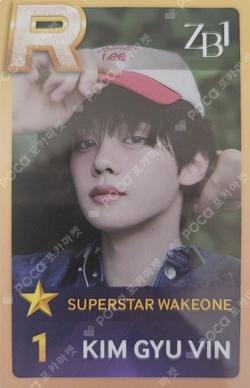 SUPERSTAR WAKEONE ZEROBASEONE Package KIM GYUVIN photocard image