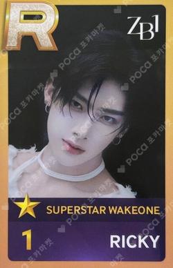 SUPERSTAR WAKEONE ZEROBASEONE Package RICKY photocard image