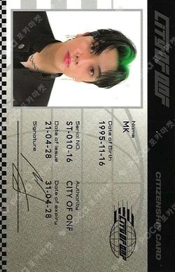 CITY OF ONF MINKYUN photocard image