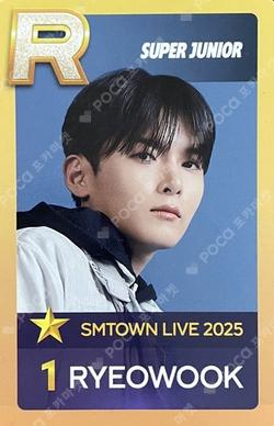 SMTOWN LIVE 2025 in SEOUL SuperStarSMTOWN RYEOWOOK photocard image