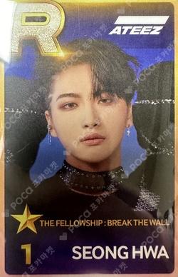 ATEEZ WORLD TOUR [THE FELLOWSHIP : BREAK THE WALL] IN SEOUL SuperStarATEEZ SEONGHWA photocard image