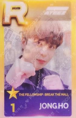ATEEZ WORLD TOUR [THE FELLOWSHIP : BREAK THE WALL] IN SEOUL SuperStarATEEZ JONGHO photocard image