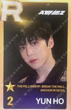 ATEEZ WORLD TOUR [THE FELLOWSHIP : BREAK THE WALL] ANCHOR IN SEOUL SuperStarATEEZ YUNHO photocard image