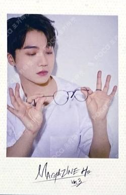 MINI LIVE MAGAZINE HO VOL.3 POLAROID SET JINHO photocard image