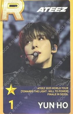 2025 ATEEZ WORLD TOUR [TOWARDS THE LIGHT : WILL TO POWER] FINALE IN SEOUL SuperStarATEEZ YUNHO photocard image