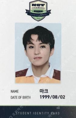 2022 NCT DREAM EXHIBITION DREAM VIBE Student ID Card+ Lanyard Set MARK photocard image