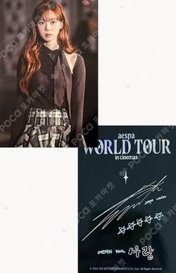 aespa: WORLD TOUR in cinemas WINTER photocard image