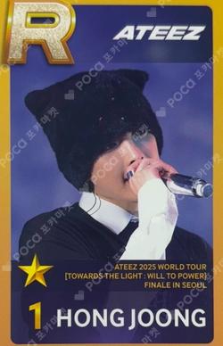 2025 ATEEZ WORLD TOUR [TOWARDS THE LIGHT : WILL TO POWER] FINALE IN SEOUL SuperStarATEEZ HONGJOONG photocard image