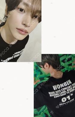 2025 RIIZE CONCERT TOUR [RIIZING LOUD] T-SHIRT SET WONBIN photocard image