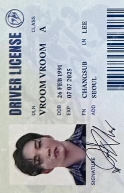 VROOM VROOM START ver. LEE CHANGSUB photocard image