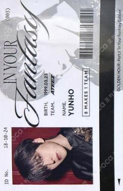 ATEEZ X OUR Bakery HASHTAG EVENT YUNHO photocard image