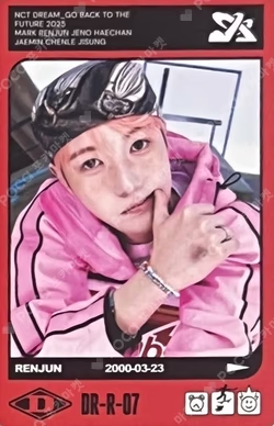 NCT DREAM POP-UP [TIME RIDERS] RANDOM TRADING CARD SET (TIME ver.) RENJUN photocard image
