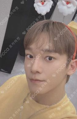 2022 PINK CHRISTMAS PHOTO CARD RANDOM PACK CHEN  photocard image