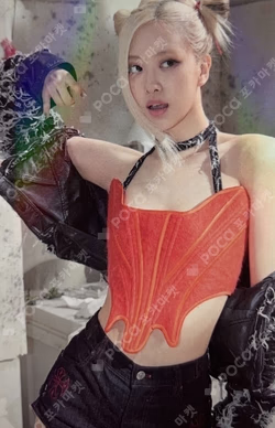 BLACKPINK WORLD TOUR BORN PINK ALBUM BOOTH ROSE photocard image