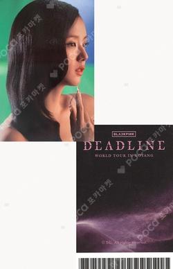 BLACKPINK WORLD TOUR DEADLINE IN GOYANG WEVERSE REWARD JISOO photocard image