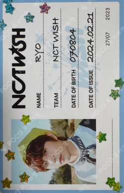 WISH LUGGAGE TAG RYO photocard image