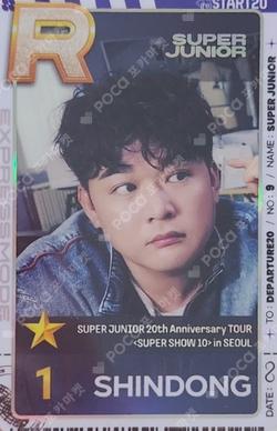SUPER JUNIOR 20th Anniversary TOUR [SUPER SHOW 10] in SEOUL SuperStarSMTOWN SHINDONG photocard image