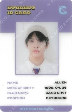 2022 SEASON'S GREETINGS : BAND CRVT ALLEN photocard image