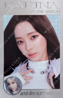 2025 aespa LIVE TOUR SYNK : aeXIS LINE RANDOM TRADING CARD SET Y ver.