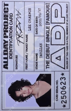 FAMOUS POP-UP ADP DEBUT ID CARD SET