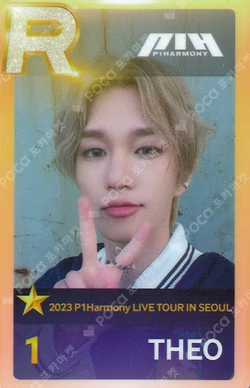 2023 P1Harmony LIVE TOUR P1ustage H P1oneer IN SEOUL SuperStarFNC THEO photocard image