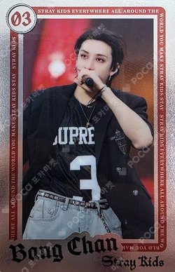 Stray Kids World Tour dominATE JAPAN RANDOM LIVE PHOTO CARD BANG CHAN photocard image