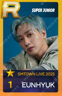 タレントカード Offical card EunHyuk Super show 10 seoul Pocamarket, SUPER JUNIOR EUNHYUK SMTOWN LIVE 2025 in SEOUL