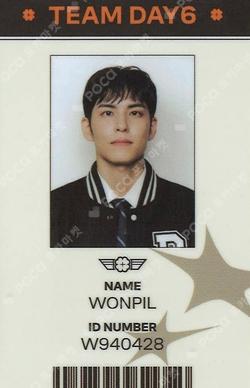 DAY6 X DENIMALZ POP-UP STORE MISSION No.9 LICENSE & ID PHOTO SET WONPIL photocard image