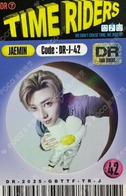 NCT DREAM POP-UP [TIME RIDERS] RANDOM TRADING CARD SET (RIDERS ver.) SPECIAL JAEMIN photocard image