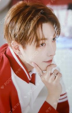 ATEEZ X ANITEEZ POP-UP EXHIBITION & STORE ANITEEZ IN THE CALLING PVC LUGGAGE TAG HONGJOONG photocard image