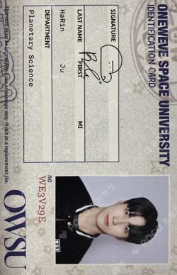 ONEWE 3RD OFFICIAL FANCLUB [WEVE] FAN KIT HARIN photocard image