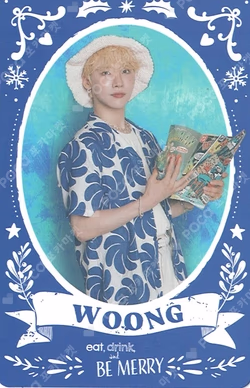 2025 AB6IX SEASON'S GREETINGS  'eat, drink, and BE MERRY' JEON WOONG photocard image