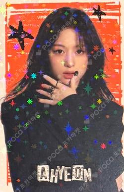 WE GO UP POP-UP STORE BABYMONSTER TRADING PHOTOCARD AHYEON photocard image