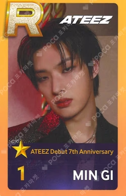 ATEEZ Debut 7th Anniversary [A TO Z : Anchor, Encore] SUPERSTAR ATEEZ PLAY EVENT MINGI photocard image