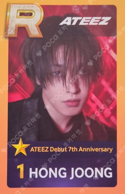 ATEEZ Debut 7th Anniversary [A TO Z : Anchor, Encore] SUPERSTAR ATEEZ PLAY EVENT HONGJOONG photocard image